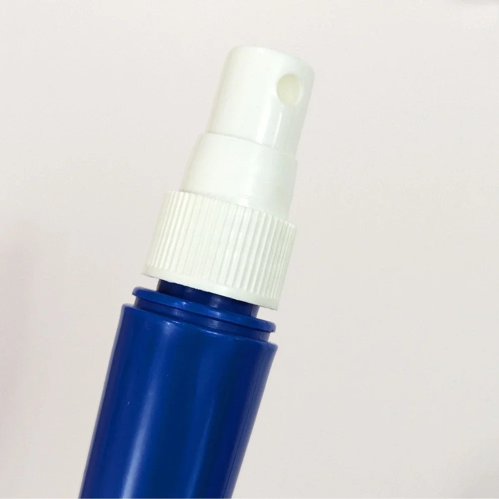 Vintage MEBCO Blue Twice Dipped Wide Tooth Hair Comb w/Spray Bottle Handle